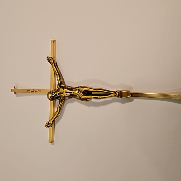 Holy Spiritual Religious Crucifix Cross in Bronze & Brass Finish (#5) - Picture 12 of 12